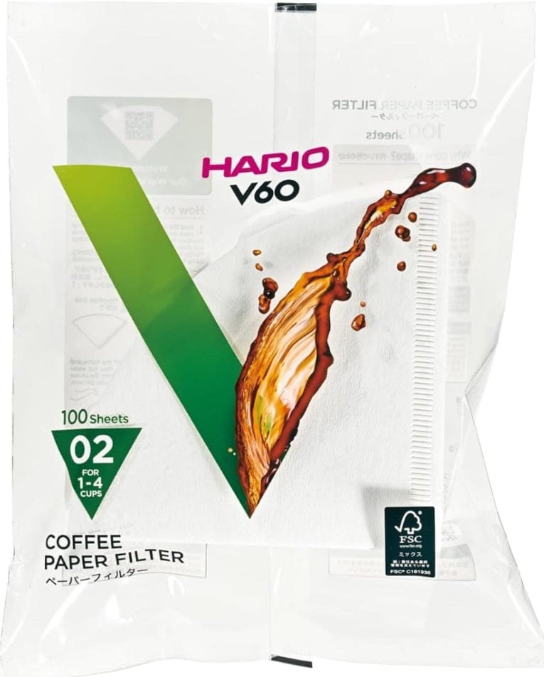 HARIO V60 White Paper Filter 02 (100 pieces)