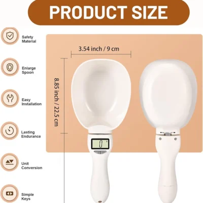 Digital Food Measuring Scoop Scale 80g, LCD Display