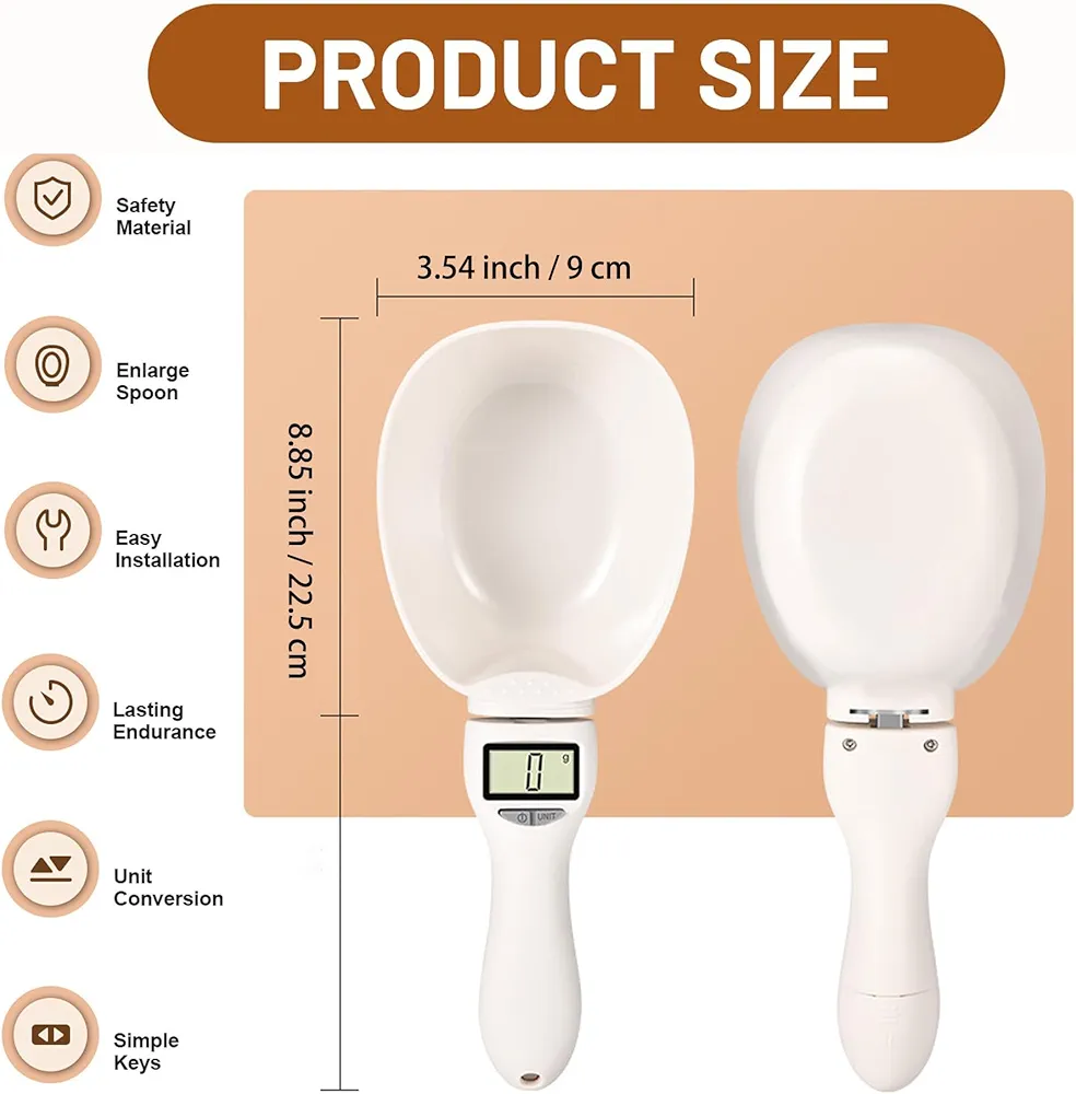 Digital Food Measuring Scoop Scale 80g, LCD Display