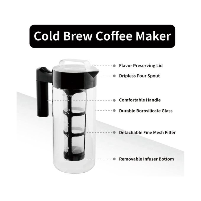 Cold Brew Pot 1200 ml BPA Free