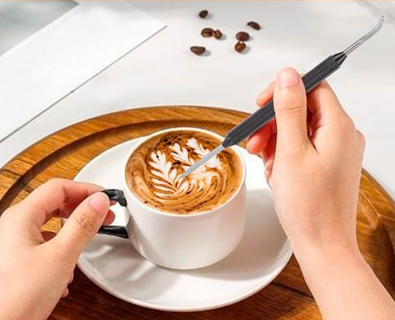 Wood Latte Art Pen
