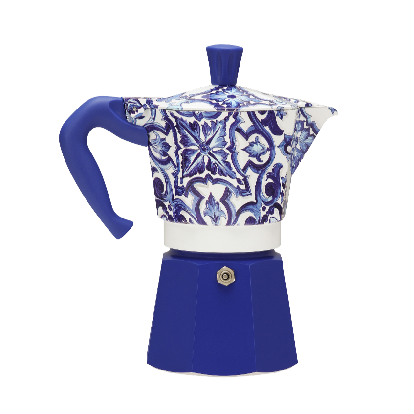 MOKA EXPRESS 6 CUPS D&G BLU MEDITERRANEO