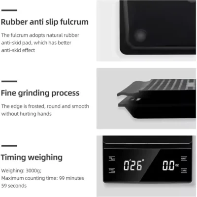 LED Coffee Scale With Timer 3000g