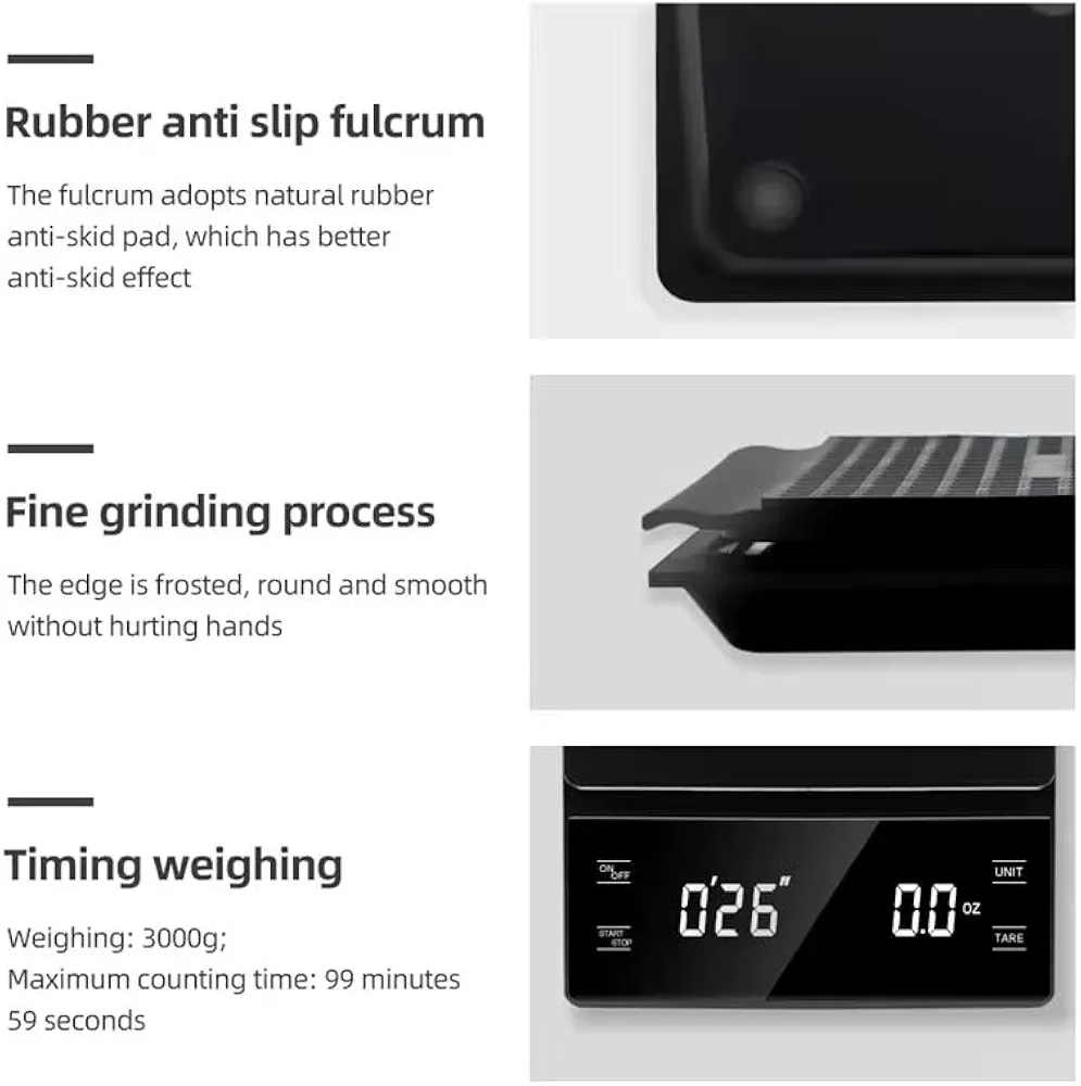 LED Coffee Scale With Timer 3000g